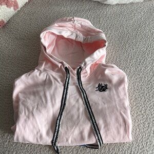 PUMA Light Pink Hooded Sweatshirt with Cat Patch